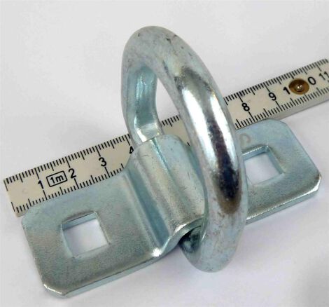 D-Ring mit Befestigungsblech 40mm