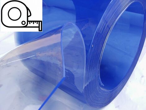 PVC-Lamelle, transparent, Meterware 30 cm 2 mm