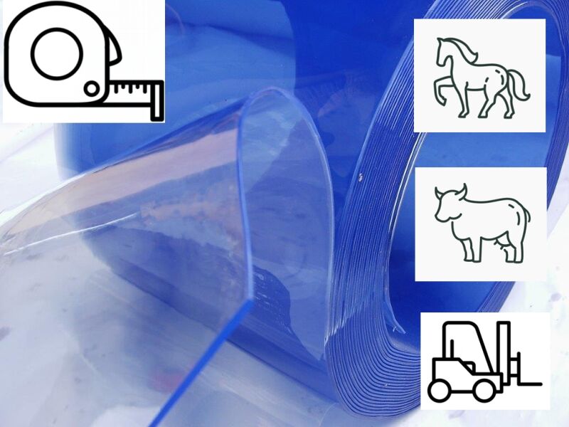 PVC Streifen 300 x 2mm GLASKLAR transparent Meterware als Zuschnitt | PVC METERWARE