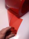 PVC-Lamelle rot-transparent, Meterware, 30 cm, 3 mm
