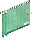 Windschutz-Vorhangsystem einfach