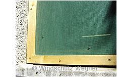 Fenster aus Windschutznetz bauen