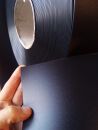 PVC-Lamelle schwarz mattiert, 50 m Rolle, 20 cm, 3mm