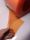 PVC-Lamelle orange-transparent 20cm, 2mm, Rolle 50m