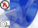 PVC Lamellen Streifen Rolle 300x3x25 Meter Transparent bläulich Made in Germany 