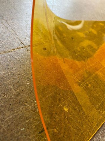 PVC-Lamelle gelb-transparent, Meterware, 20 cm, 2 mm, anti-insect