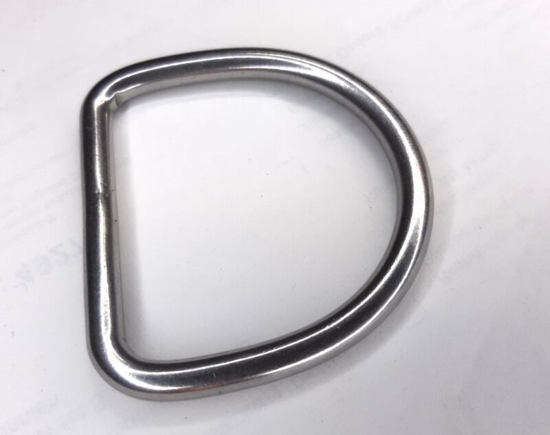 50x Halbrund-Ringe – D-Ringe Feuerverzinkt, 55 X 6 Mm, Für Befestigungen & Taschen