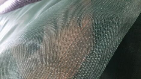 Siloschutzgitter 5m Breite - METERWARE, 220g, grün